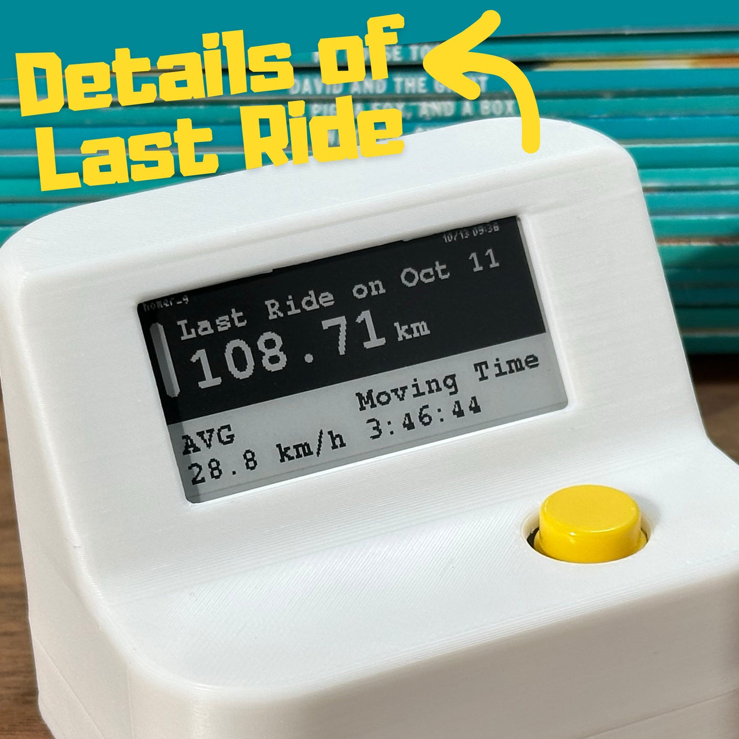 E-ink Annual Cycling/Running Goal Tracker