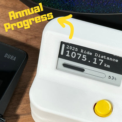 E-ink Annual Cycling/Running Goal Tracker